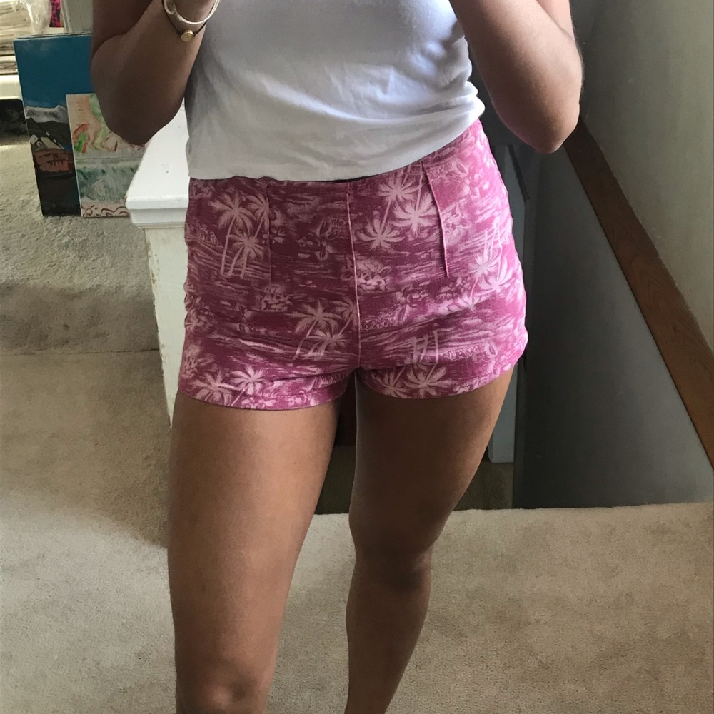 Asos Pink Tropical Shorts